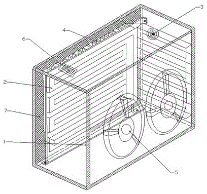 Efficient cooling case