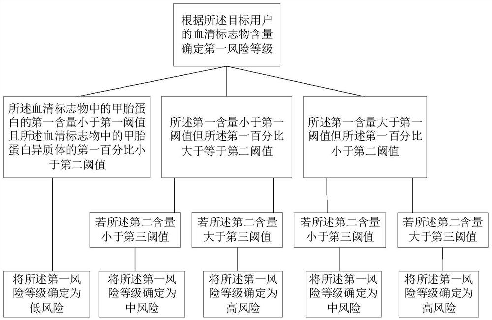 Risk level determination method and device, computer equipment and storage medium