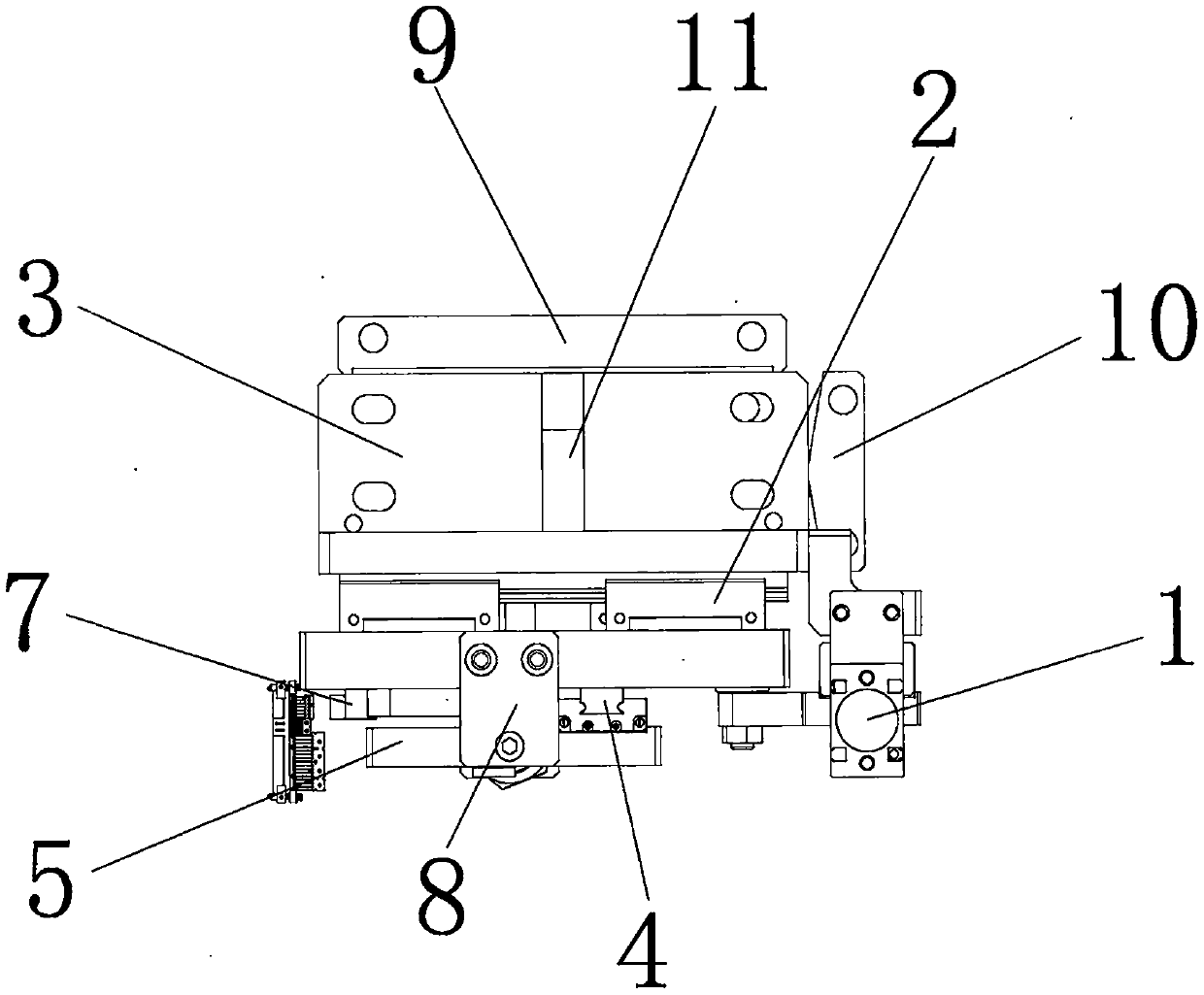 Veneer groove wheel bending mechanism