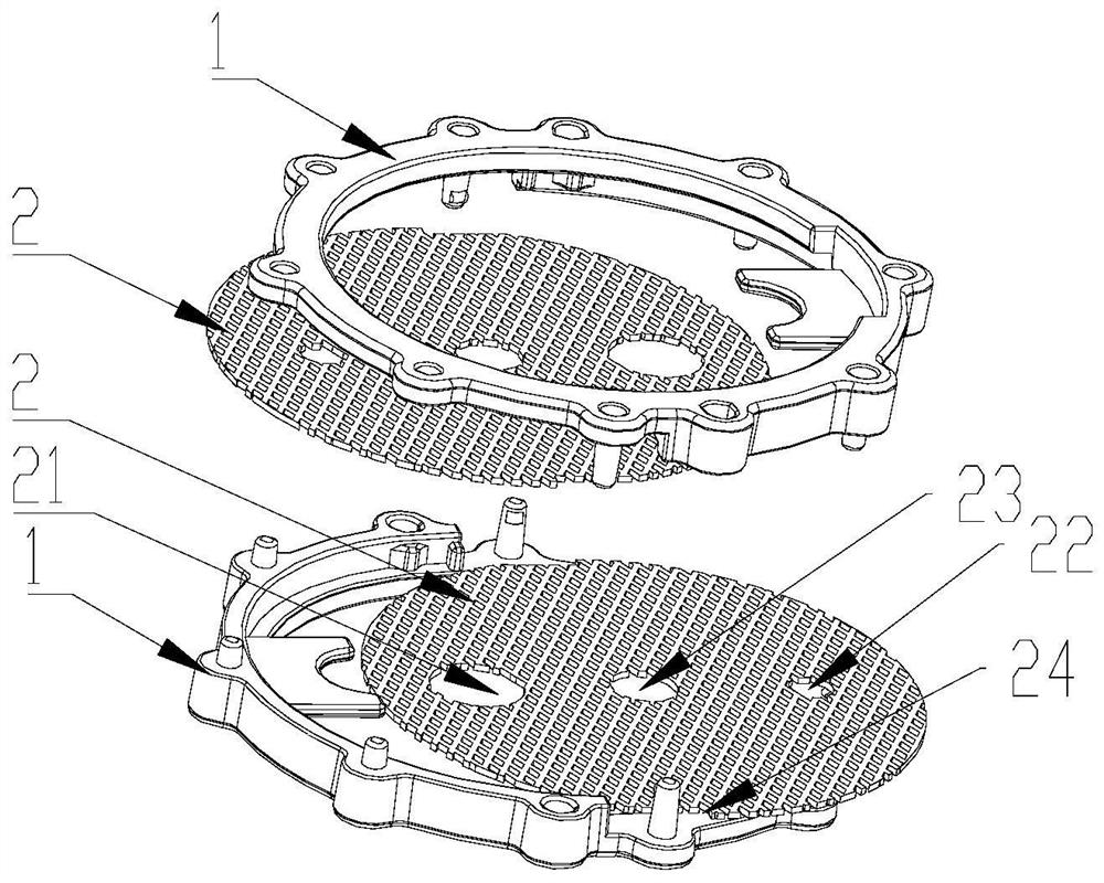 Electrode fixing structure, electrode assembly and electrolysis device