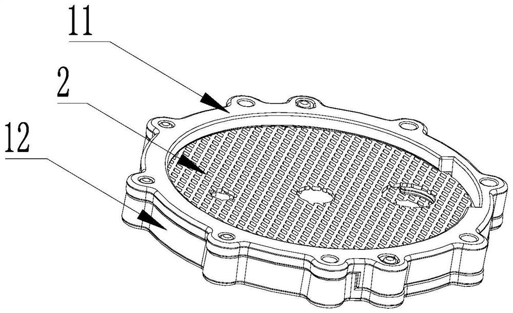 Electrode fixing structure, electrode assembly and electrolysis device