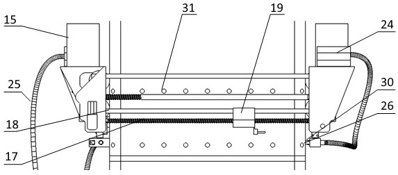 Segmented elevated column grouting device