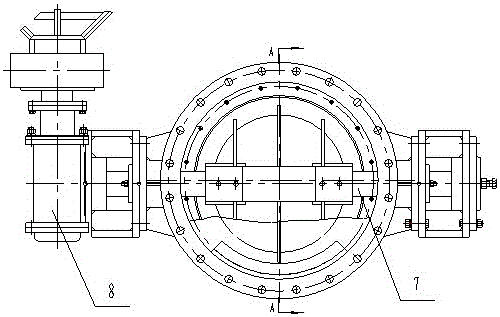 An anti-lock high temperature sealing butterfly valve