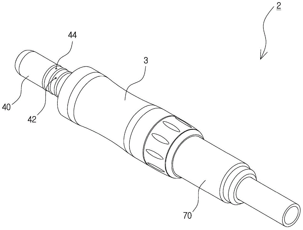 Handpiece having direct cooling type slimmed driving part