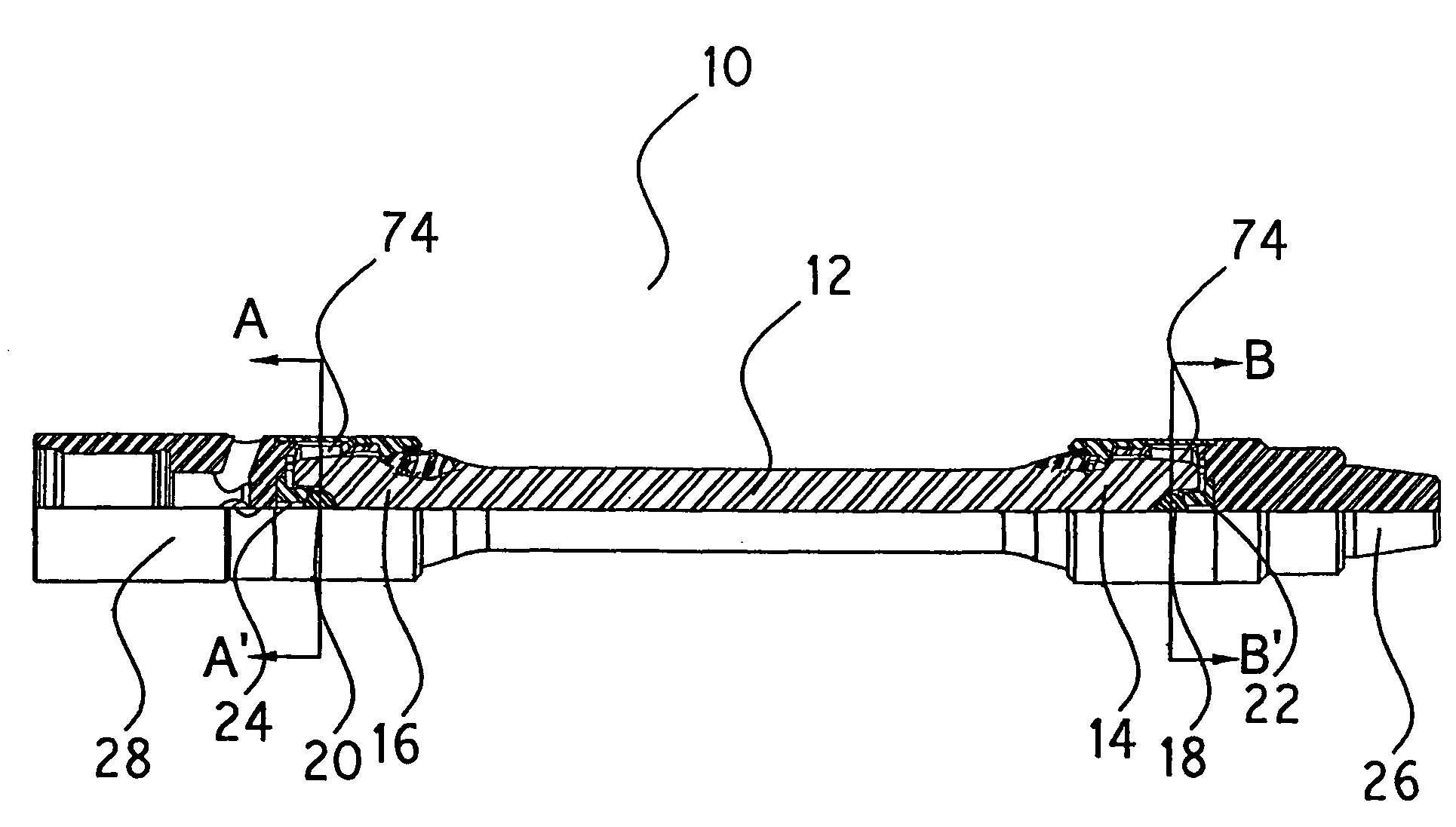 Power transmission line section