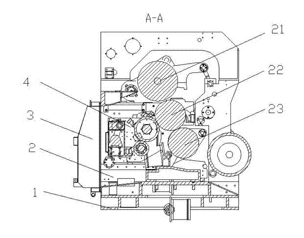 Single-face machine with paste coating system