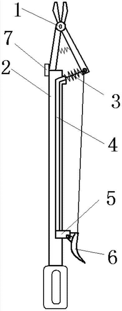 Safe operation rod for electric system outdoor operation