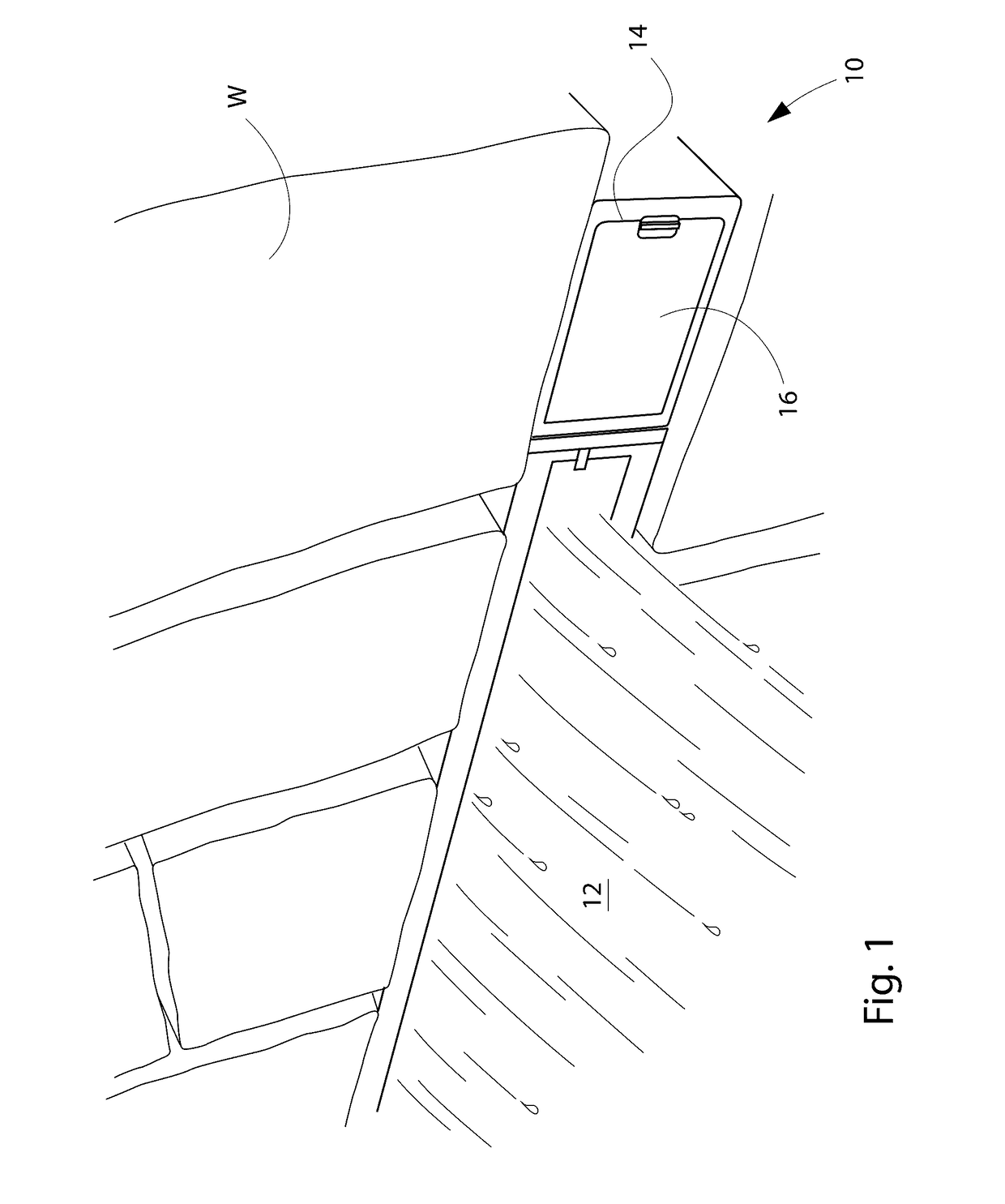 Lighted waterfall device