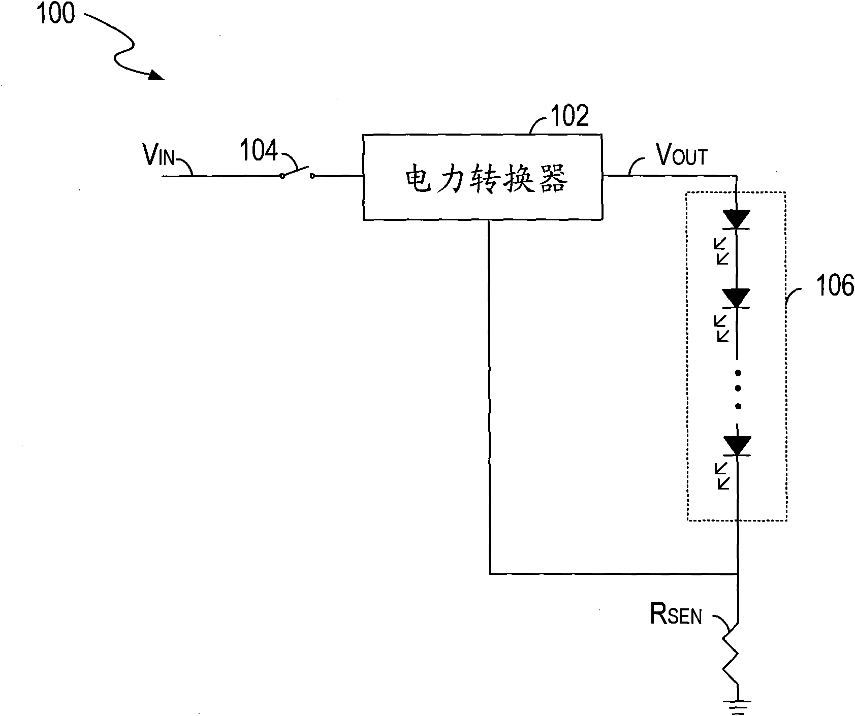 Drive circuit for controlling electric energy of light source, method and system