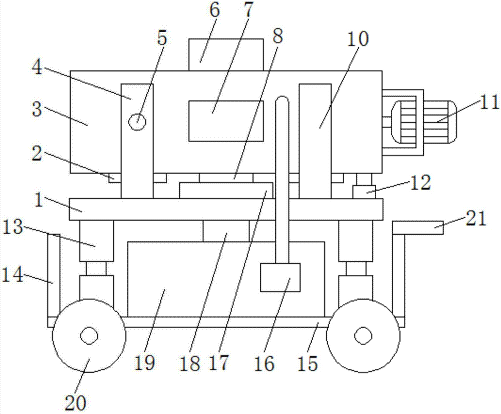 Concrete mixing device for building construction