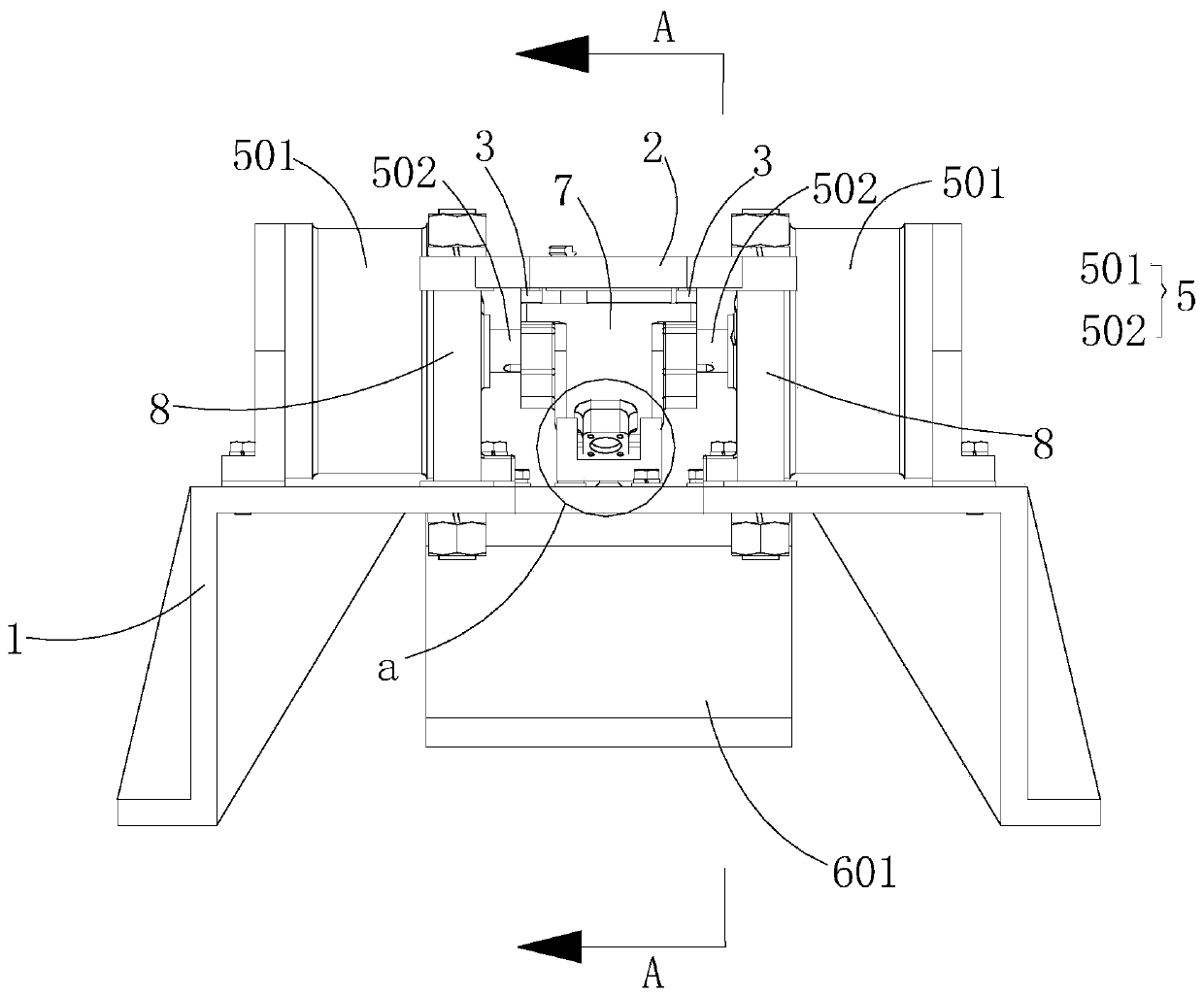 Drill jig for plow colter speed-changing gear box