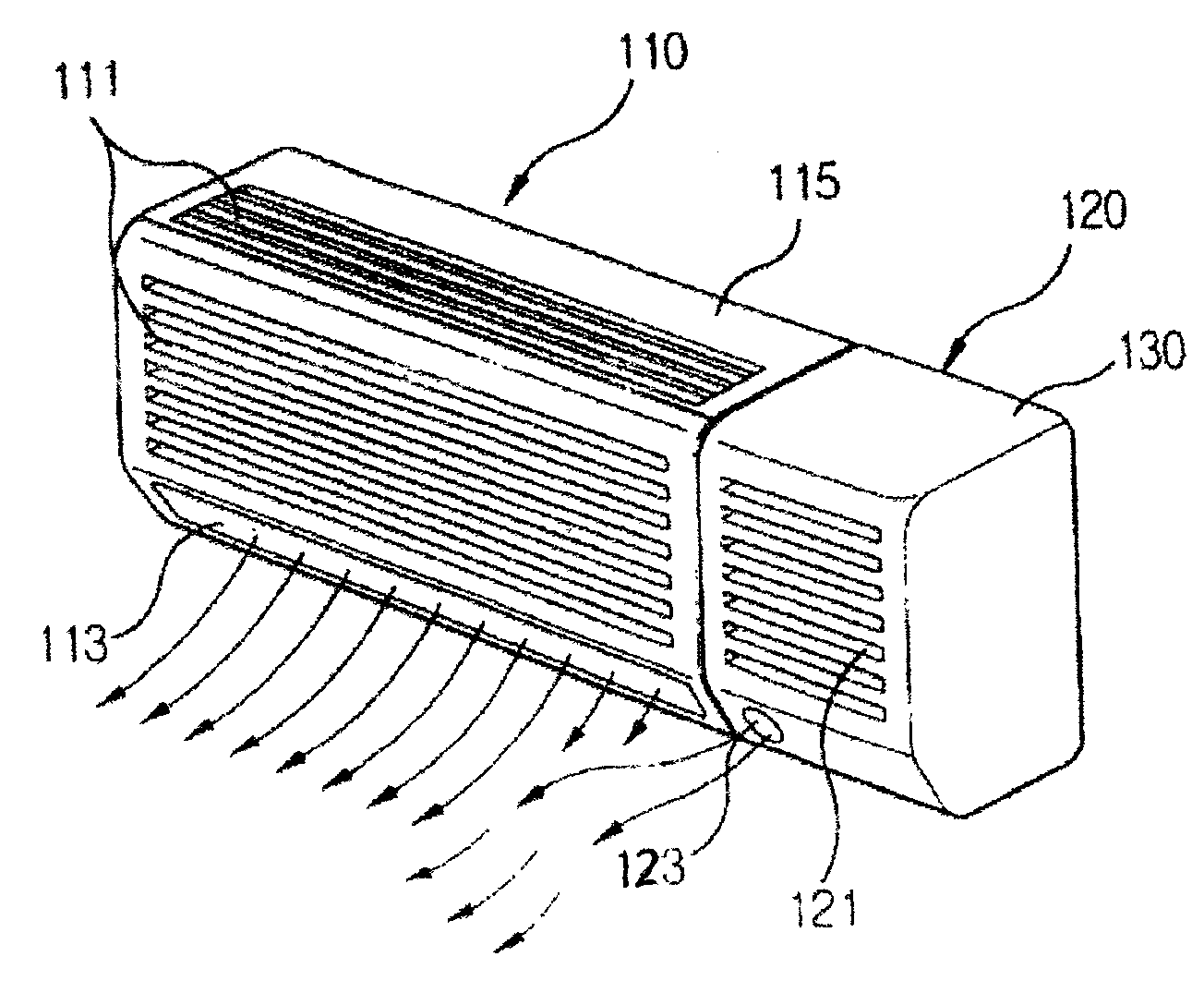 Novel split air conditioner