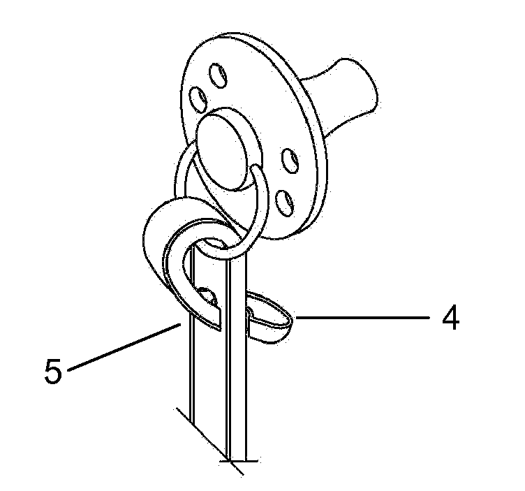 Pacifier Retaining Teething Strap that Attaches to a Child's Clothing