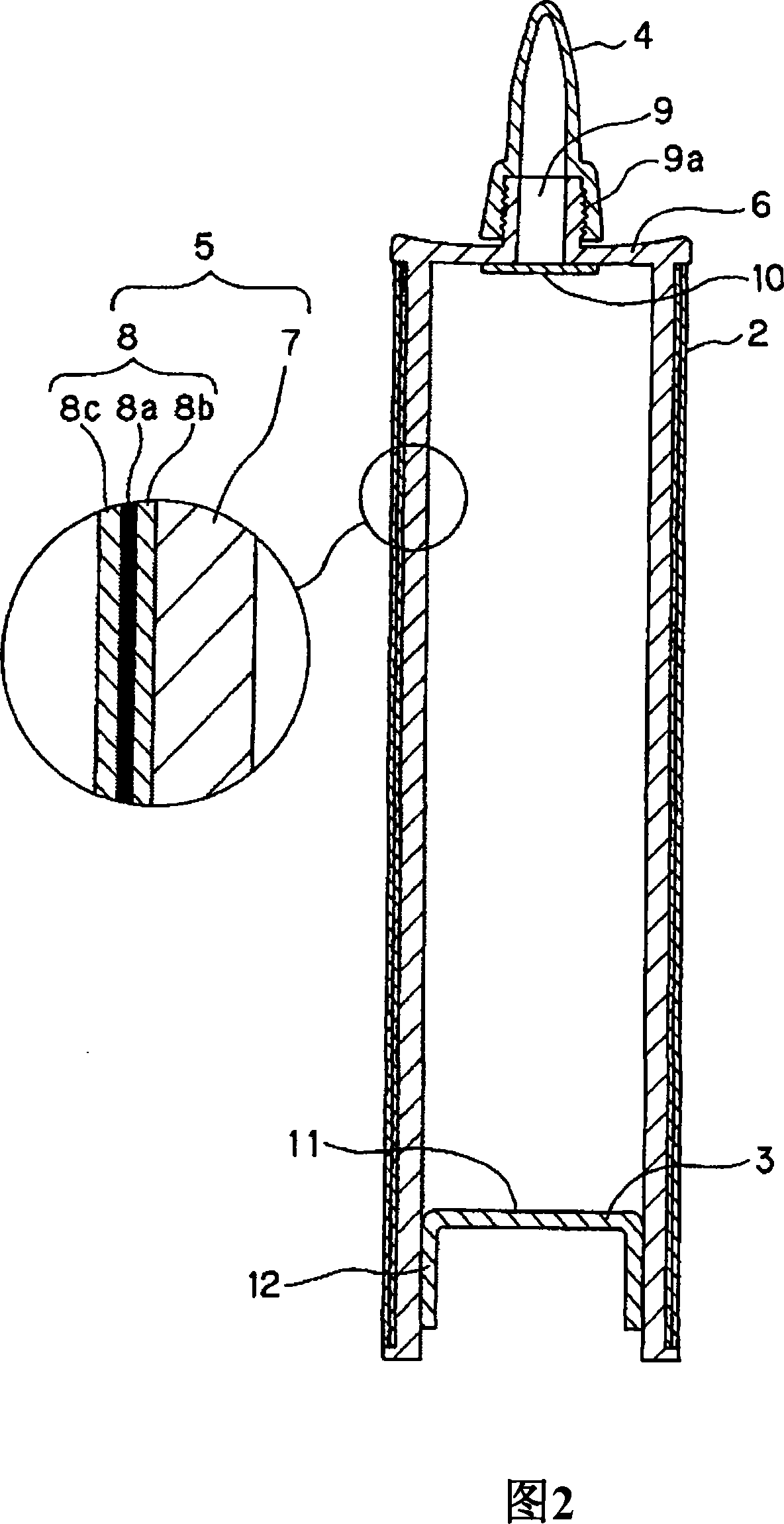 Cartridge for viscous fluid object