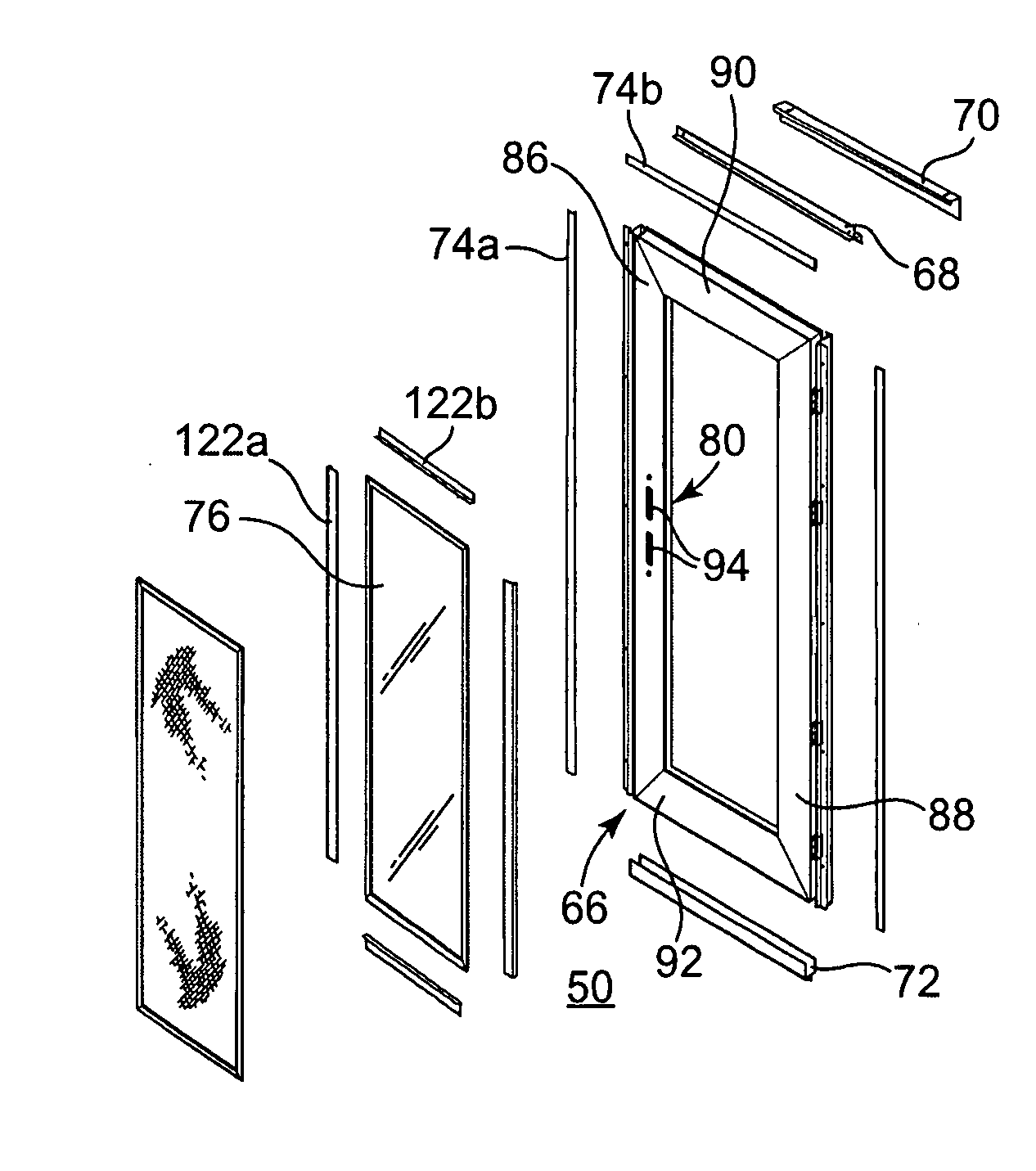 Installation method for a storm door