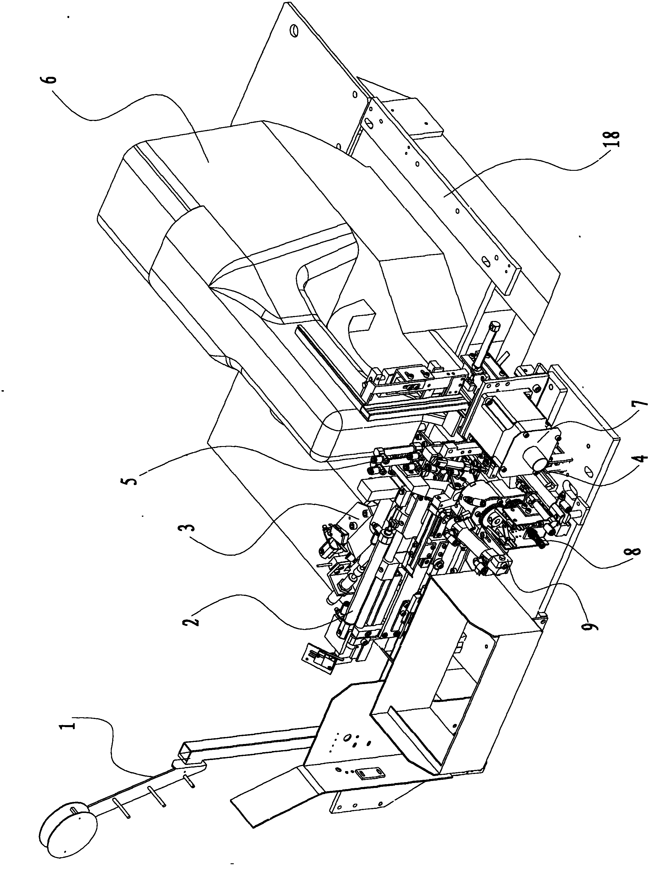 Full-automatic shoulder belt sewing machine