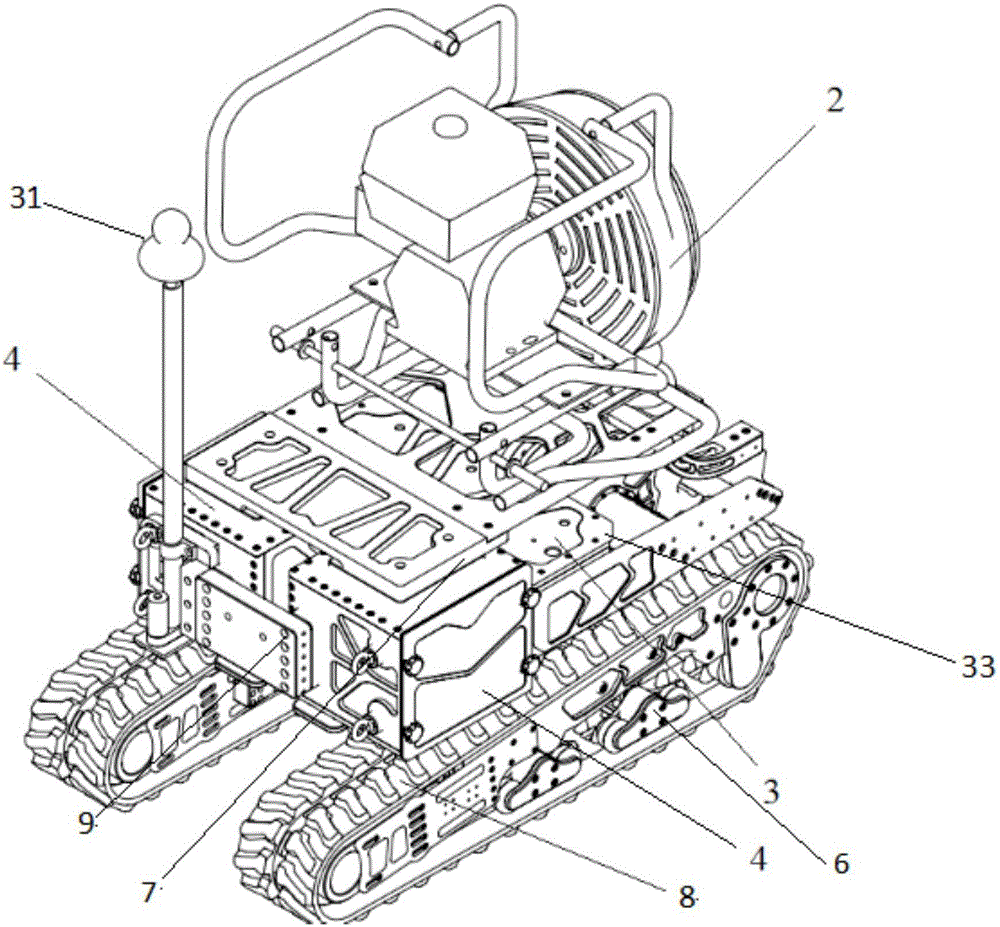 Crawler type multipurpose fire-fighting robot