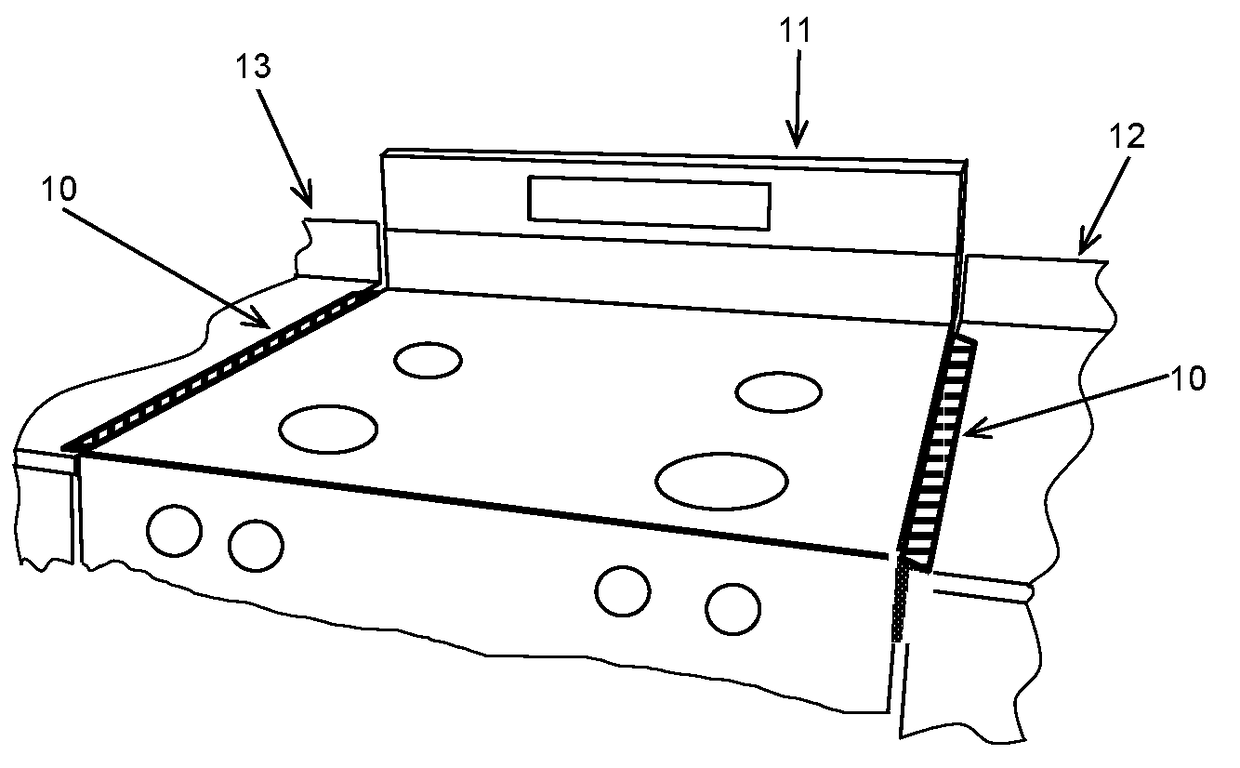 Oven to counter gap cover