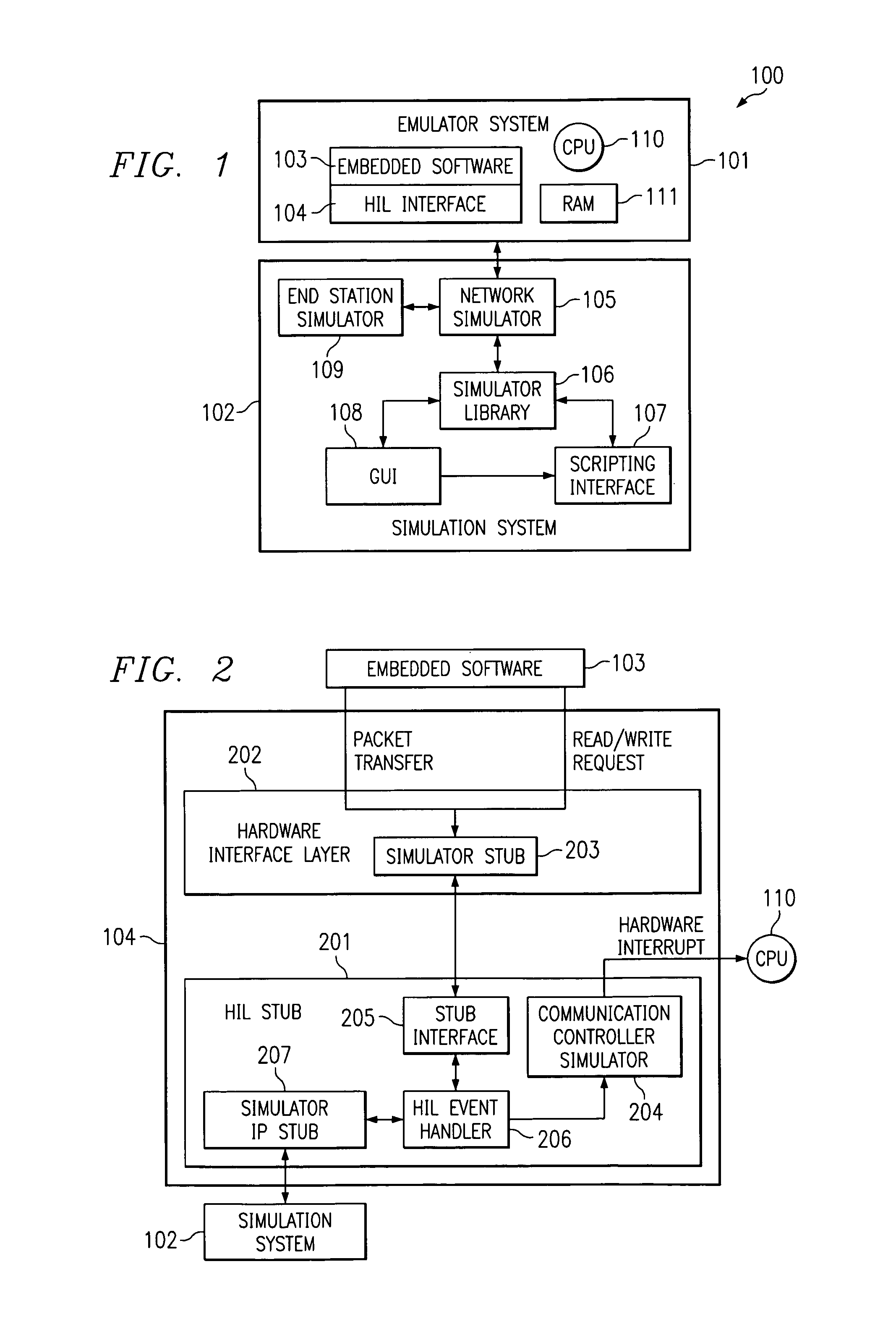 Method and system for hardware simulation