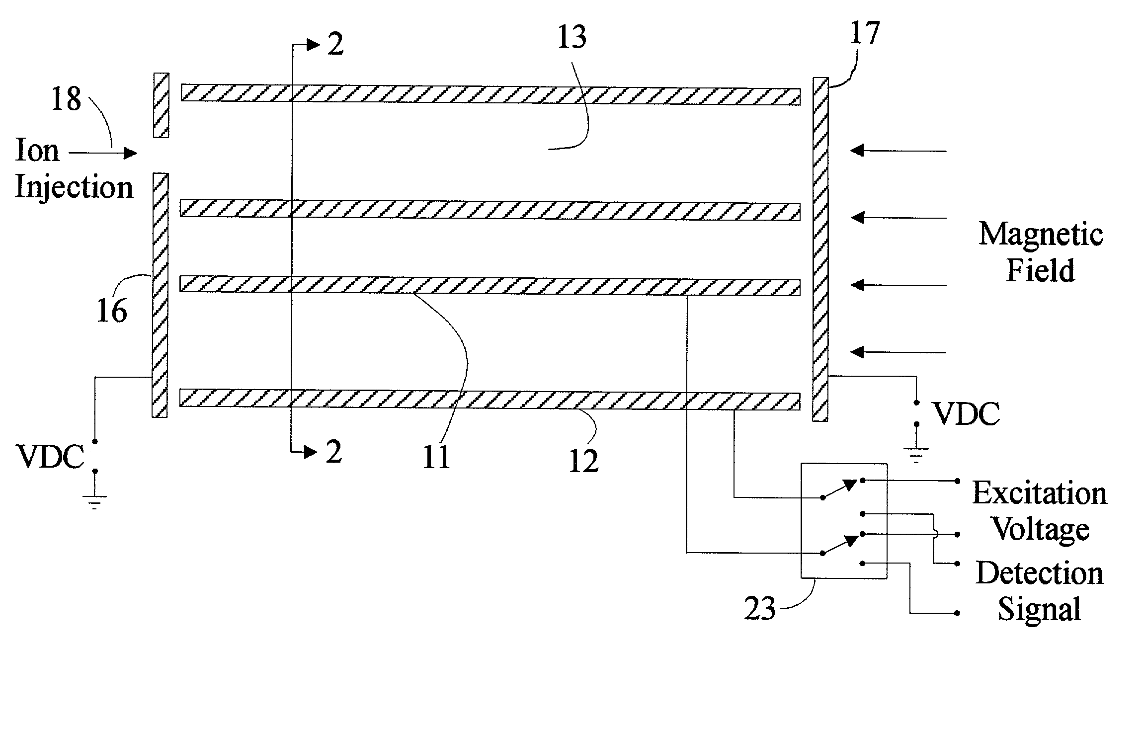 High capacity ion cyclotron resonance cell