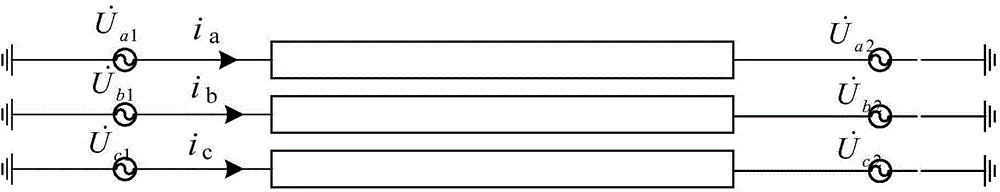 Online measurement method for impedance parameter of three-phase asymmetric power transmission line