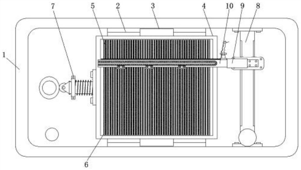 Comb tooth descaling equipment for plastic large-tooth flat comb and use method