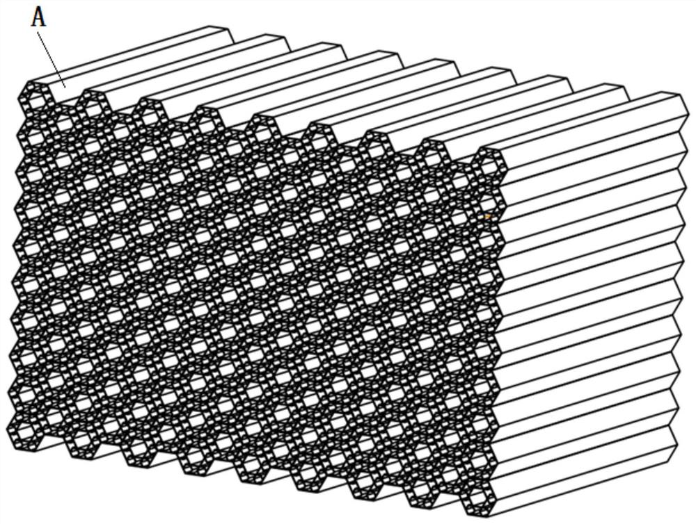 Bionic composite energy absorption structure with impact angle adaptability