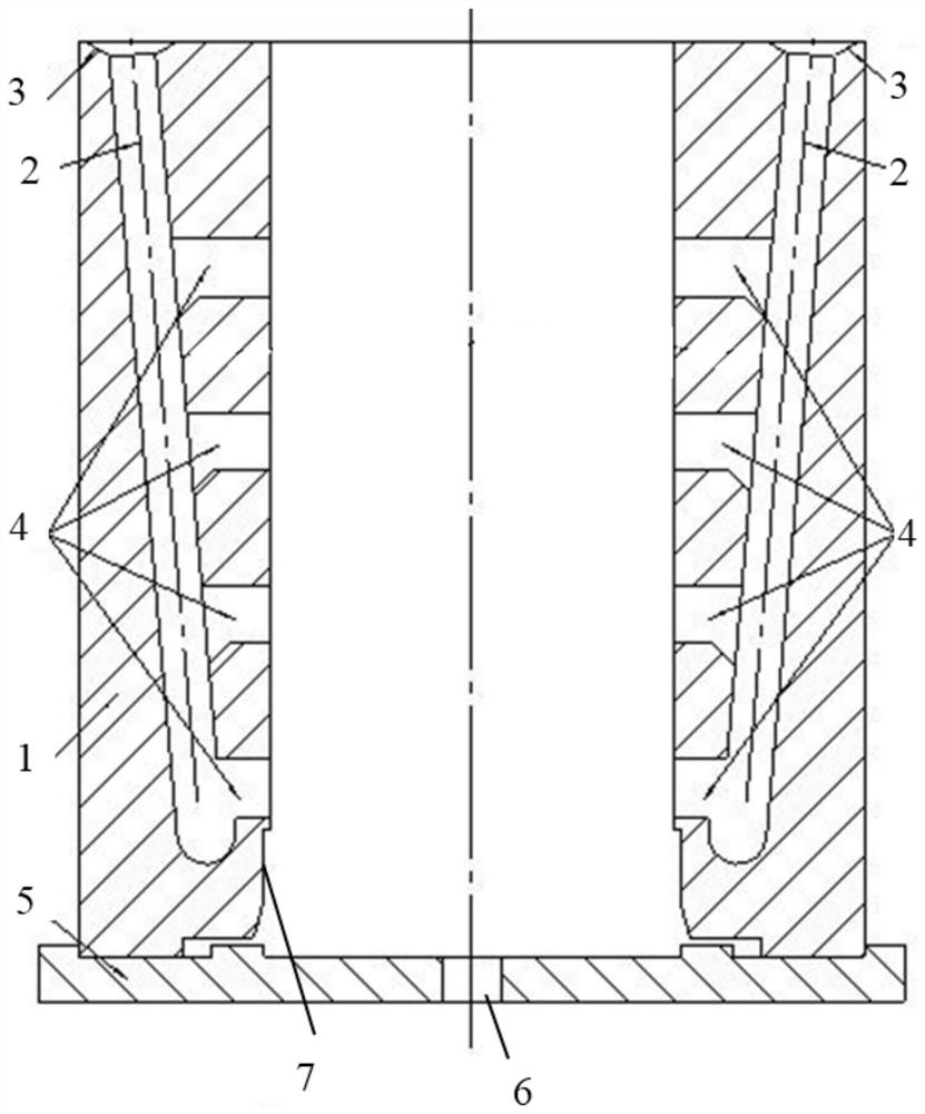 Planet wheel bearing outer circle alloy layer pouring mold