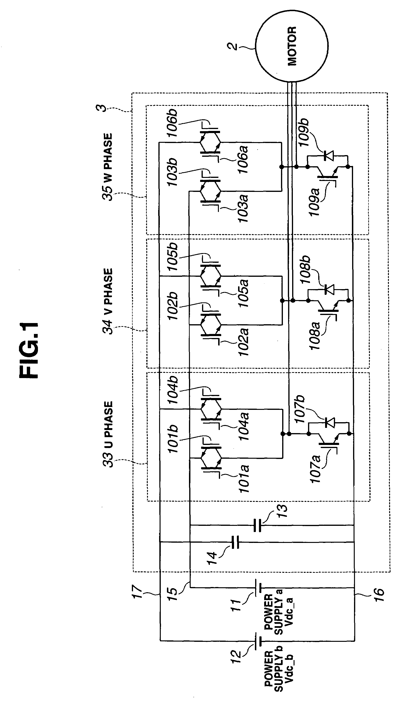 Electric power conversion apparatus for plural DC voltage sources and an AC electrical load