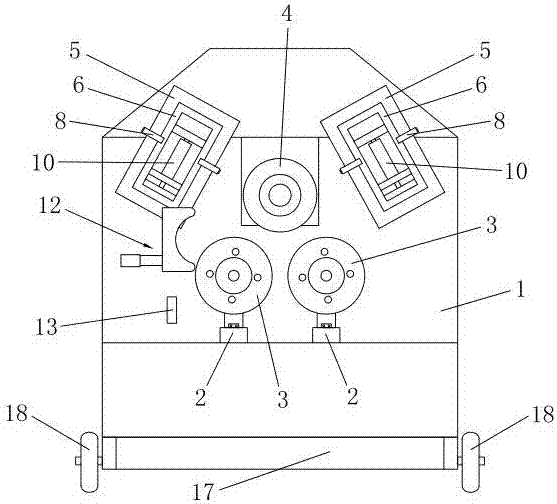 Motor case rolling forming device