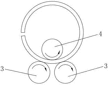 Motor case rolling forming device