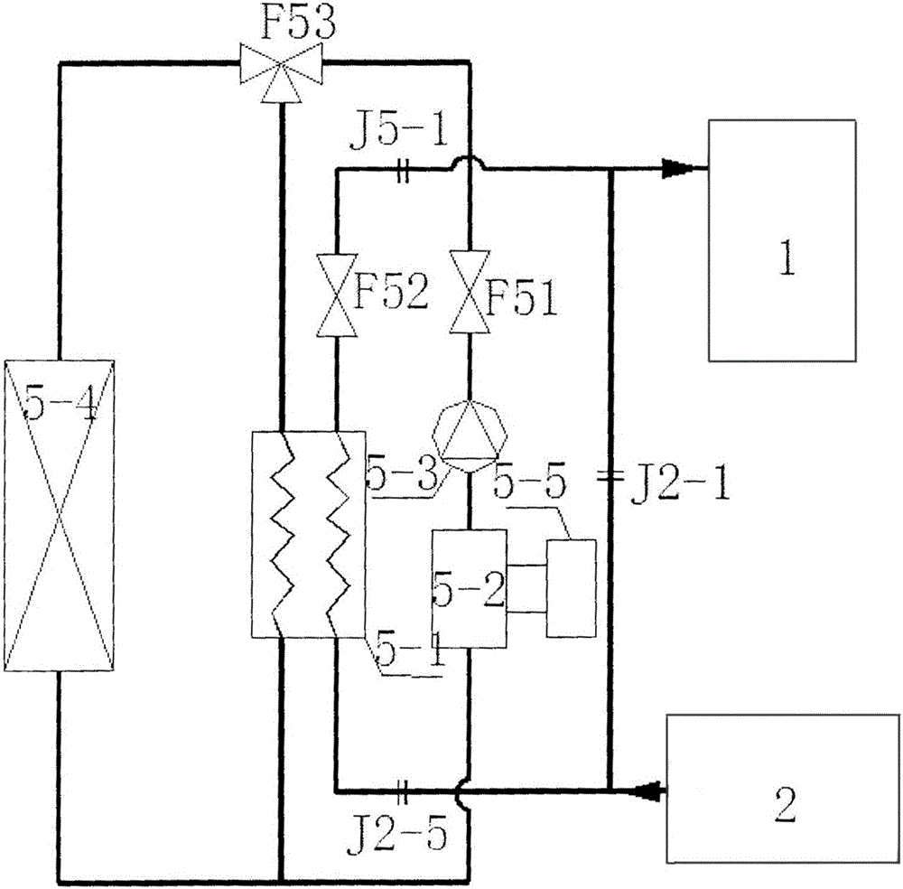 Complete vehicle multi-functional integrated heat management system of pure electric automobile