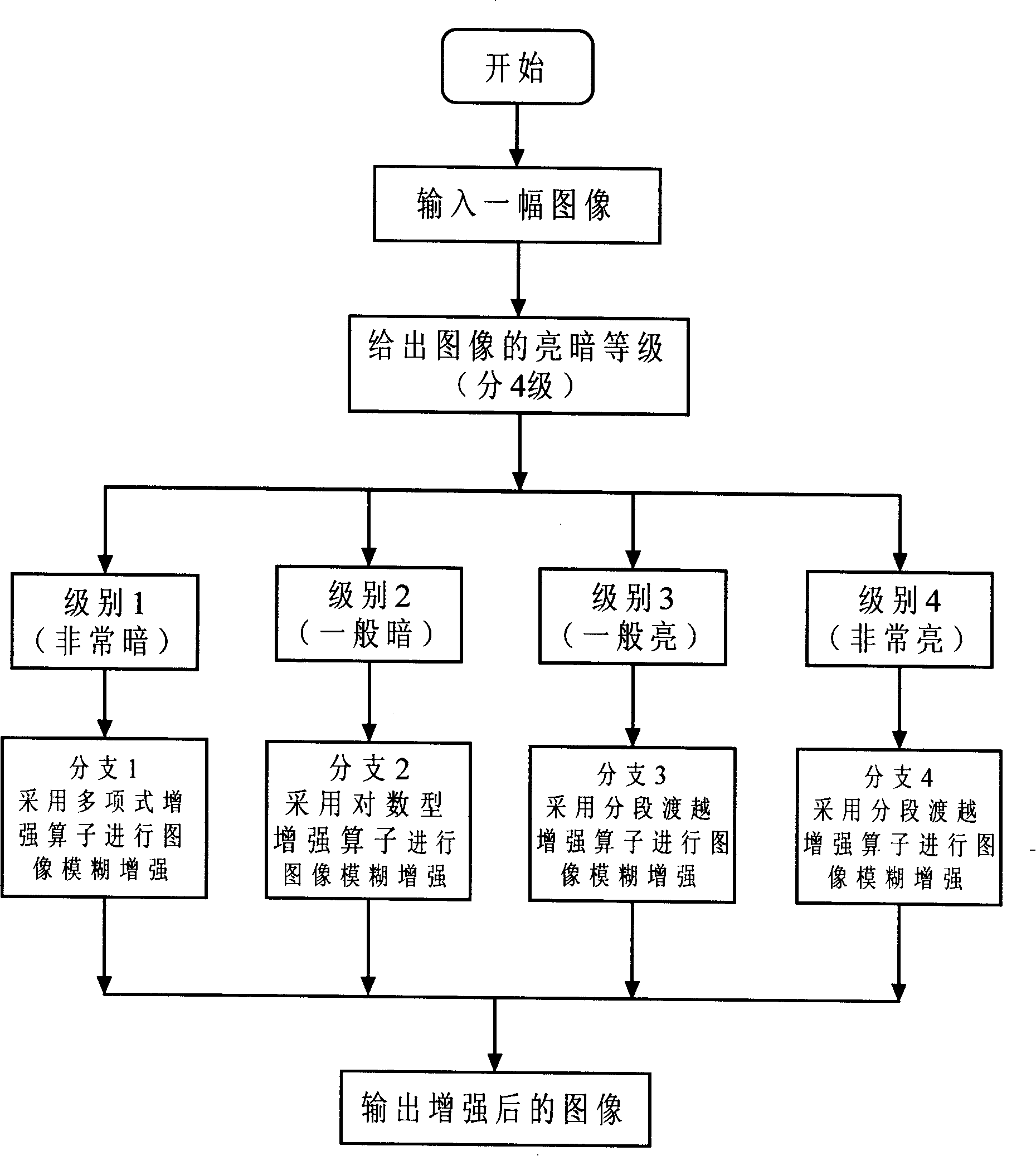 Digital picture obscurity enhancement method for anastomosing a plurality of blurring operators