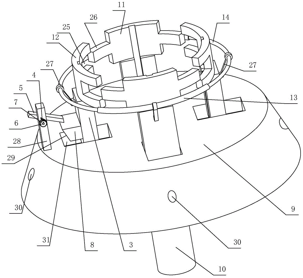 Mop dehydration device