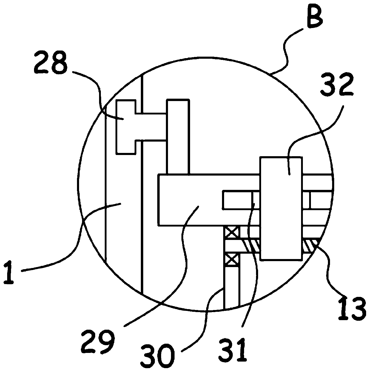 Paint spraying device for surface of machined steel plate