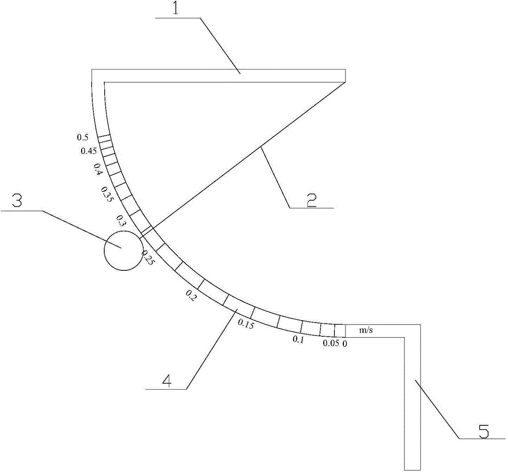 Gentle wind speed measurement device and method for coal mine tunnel