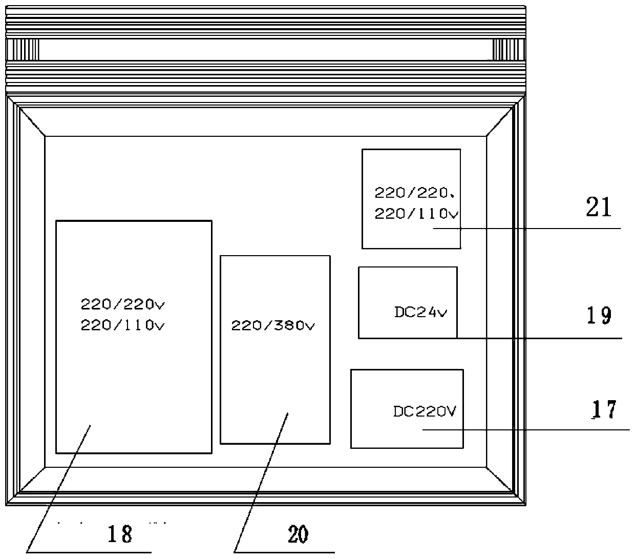 Multi-functional power supply device for railway signal test