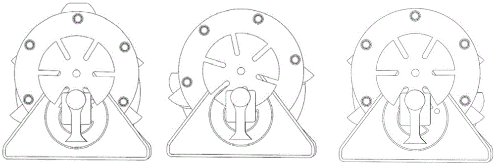 Cylindrical material filling mechanism