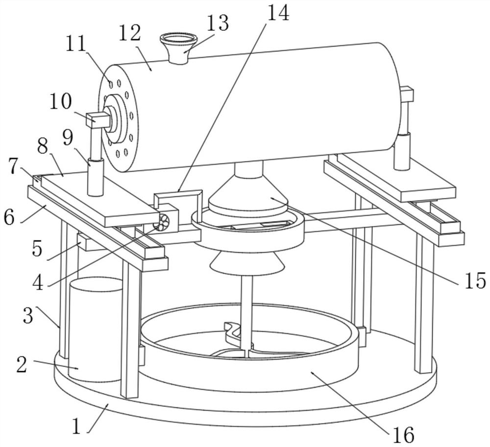 Shell raw material production device and process for production and preparation of shell putty powder