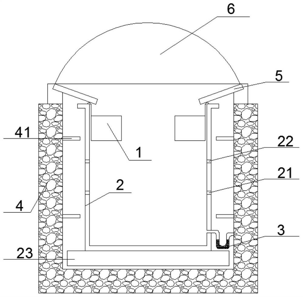 A multi-functional assembled rainwater outlet and its construction method