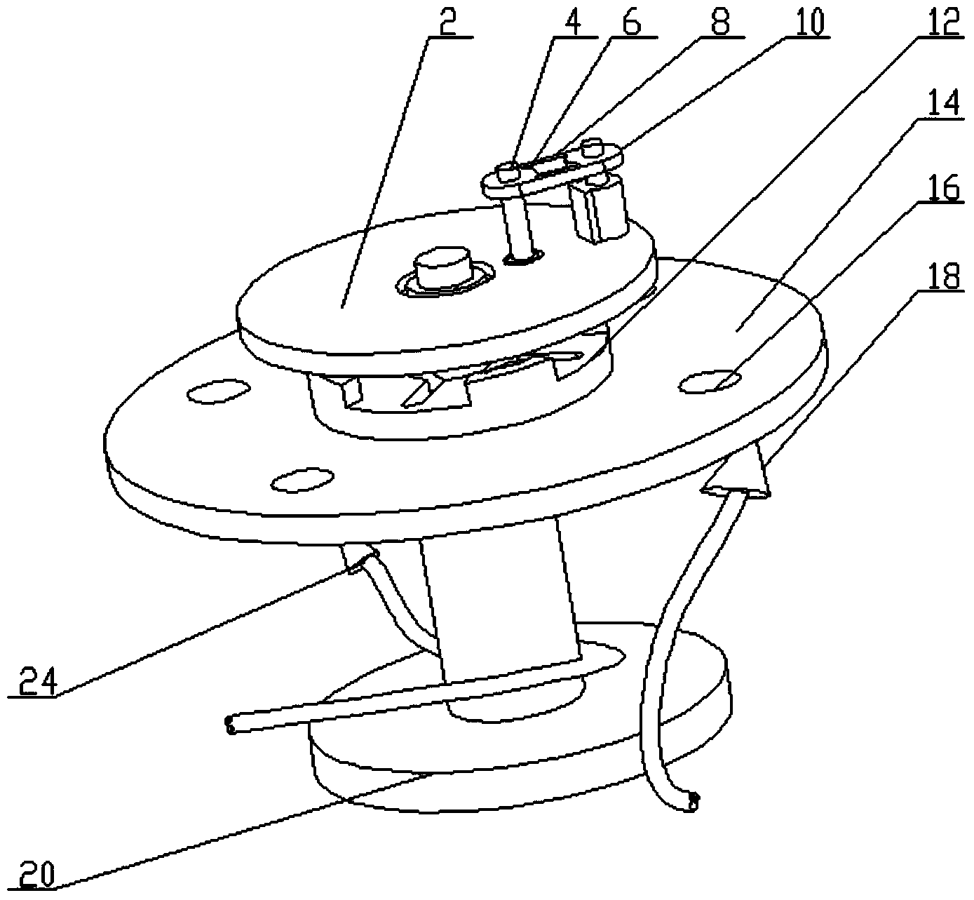 Novel beaker washing device