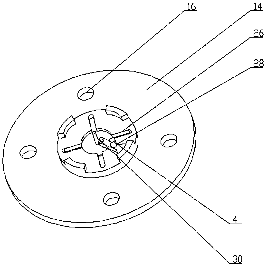 Novel beaker washing device