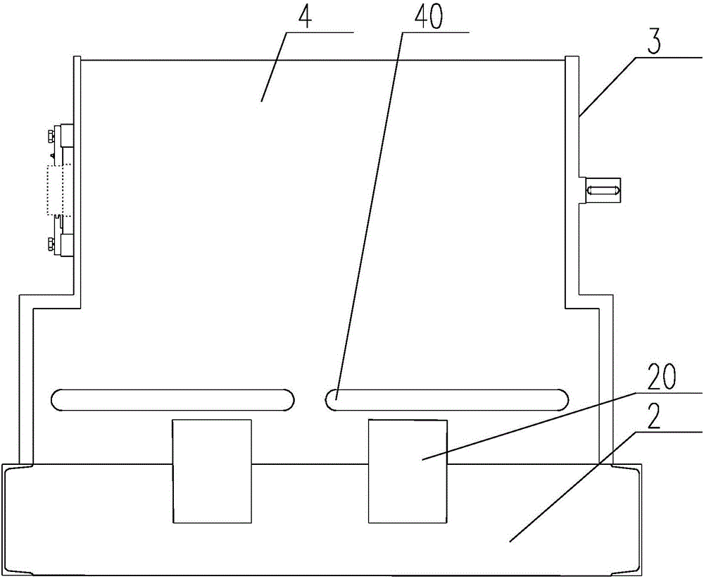 Hoisting type opening and closing machine