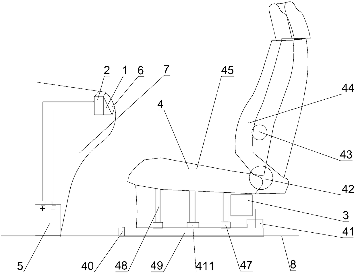 Voice-activated electric seat used in field of electric vehicles