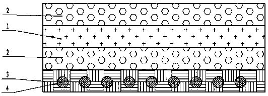 Easily cleaned deodorizing mesh fabric with permanent flame-retardant property