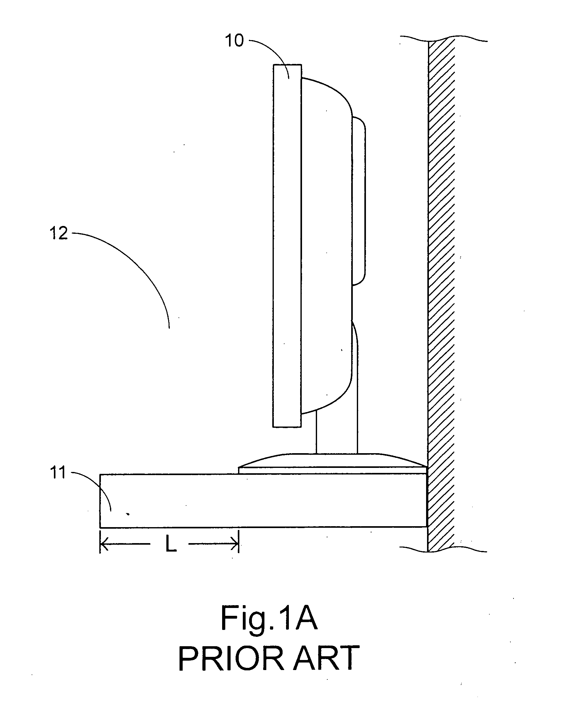 Coupling device for securing audio/video player onto flat panel display