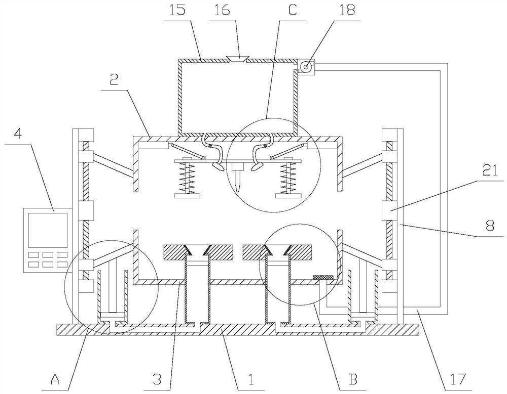 A punching device with protective function