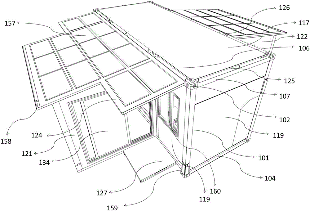 Expandable integrated house