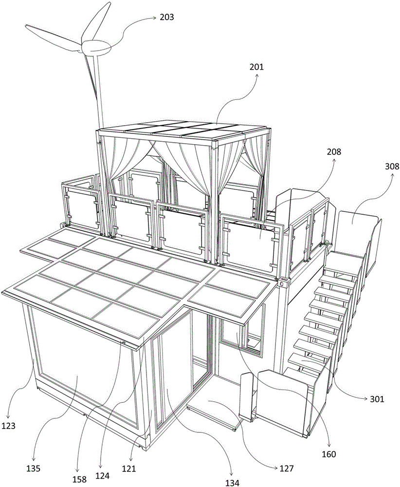 Expandable integrated house