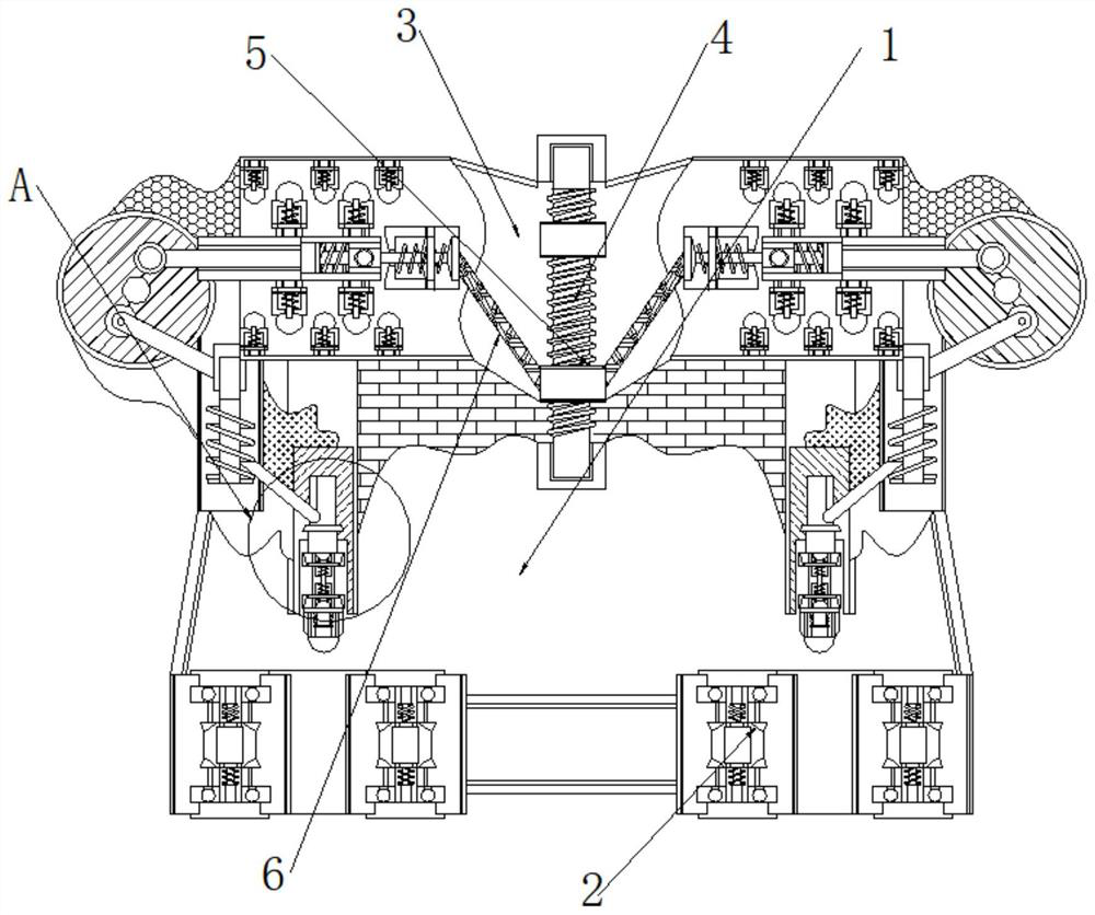 Building structure strength detection equipment capable of automatically adjusting downward pressure